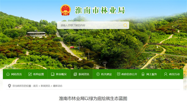淮南市林業局以綠為底繪就生態藍圖